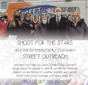 Shoot for the Stars – Street Outreach – Adult Coat Drive